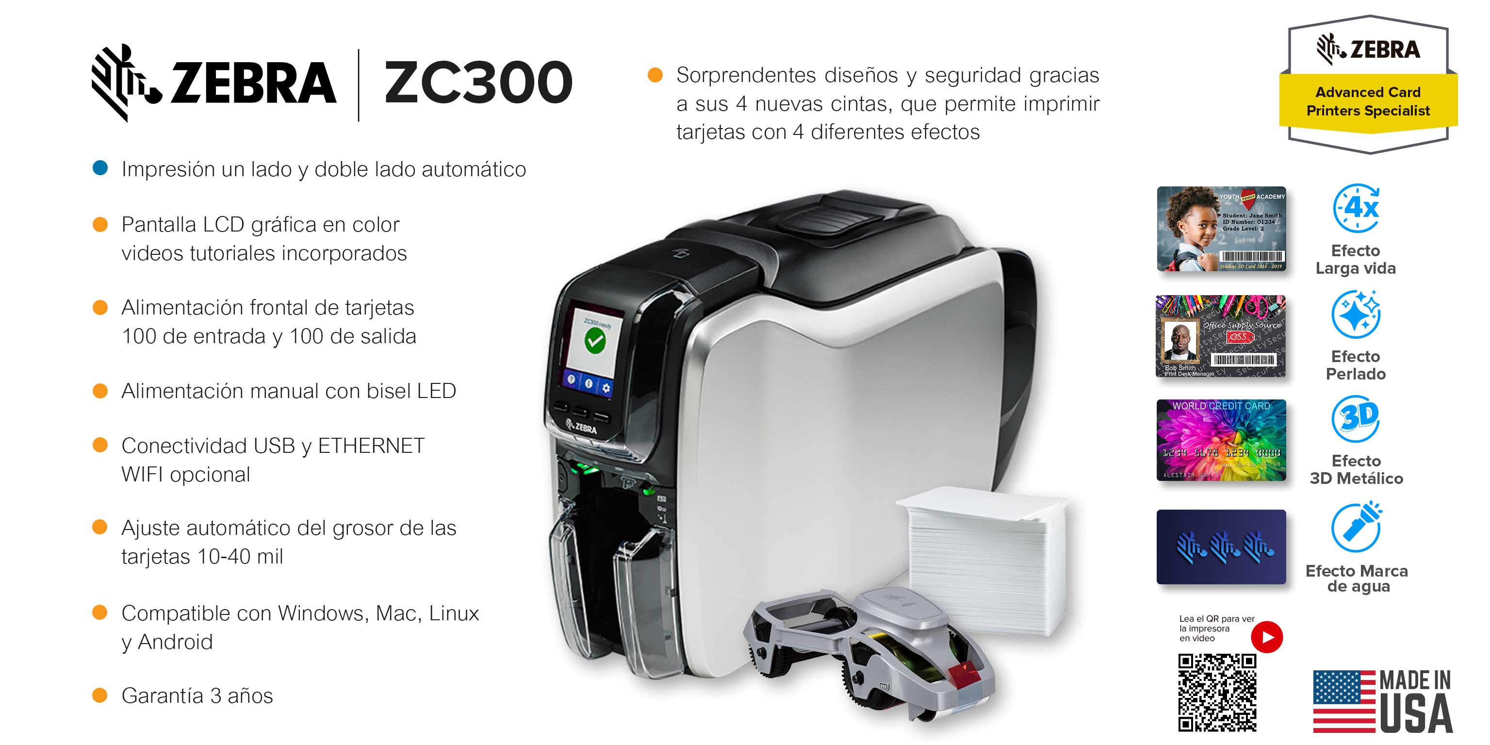 Impresora Zebra ZC300