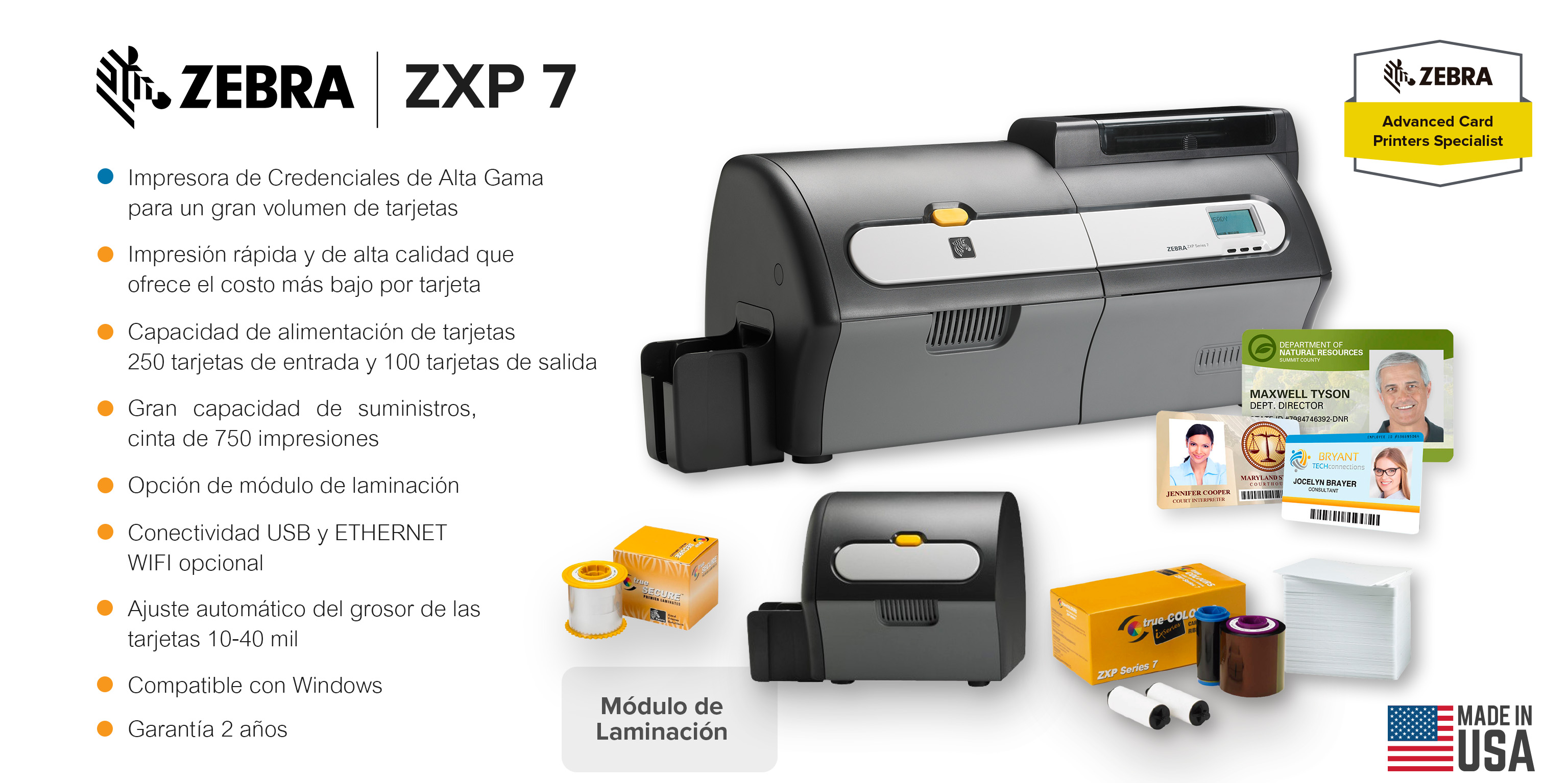 Impresora Zebra ZXP7